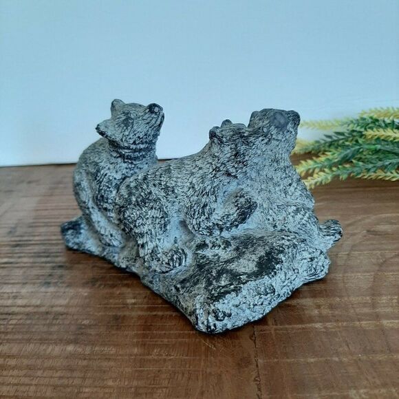 Edmund Wolfe soapstone collection impressions three bears - Picture 4 of 7